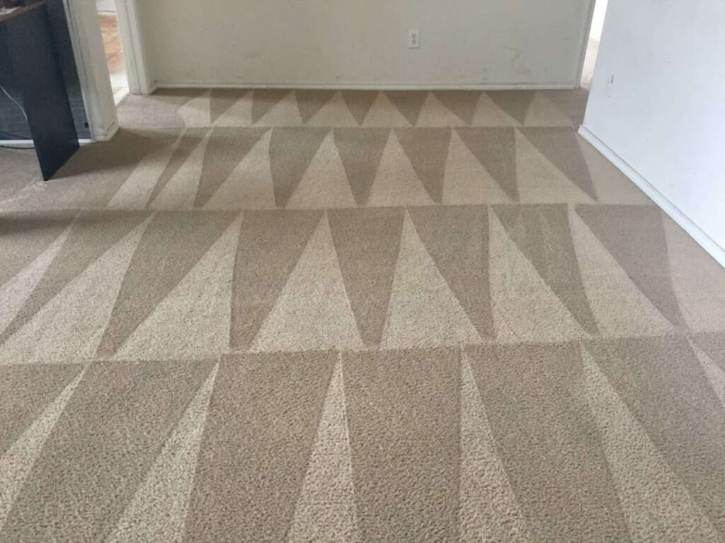 A cleaned living room